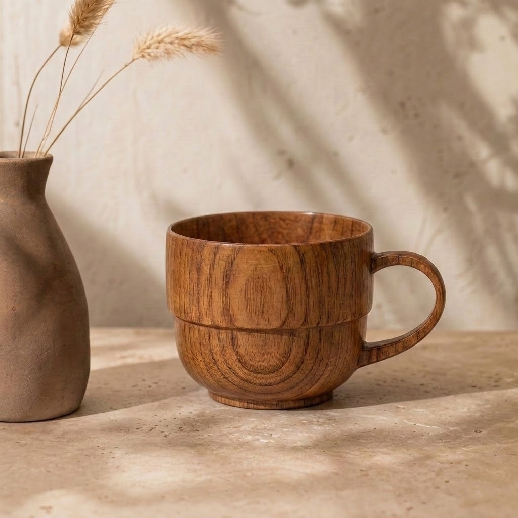 Wood Coffee Cup Warm Cozy Nest