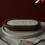 Magnolia Soy Candle – Wood Dough Bowl