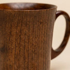 Handmade Jujube Wood Coffee Cup Warm Cozy Nest